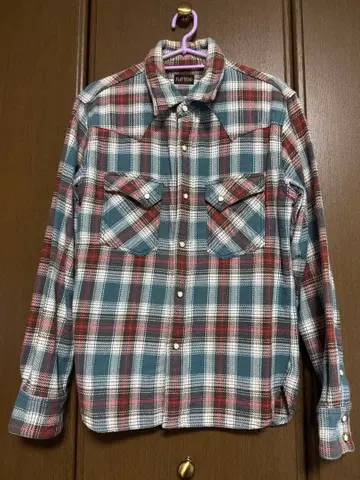 플랫 헤드 플란넬 셔츠 38 웨스턴 새상품급