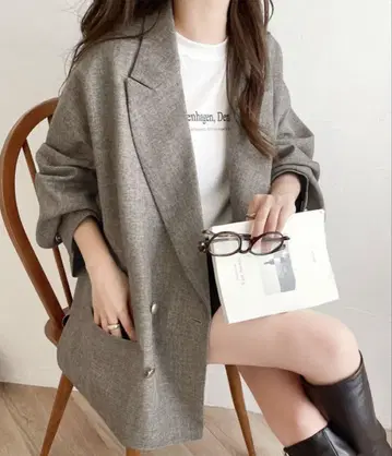 테일러드 자켓 그레이지 L 사이즈