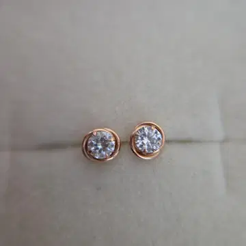 K10PG 지르코니아 1알 귀걸이