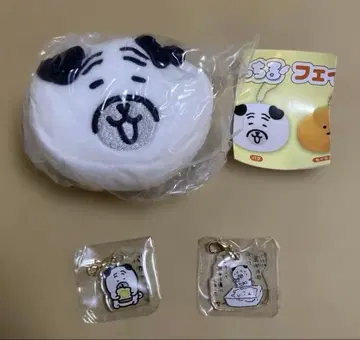 나가노 캐릭터즈 타베타베 아크릴 참 모찌루 페이스 마스코트 퍼그
