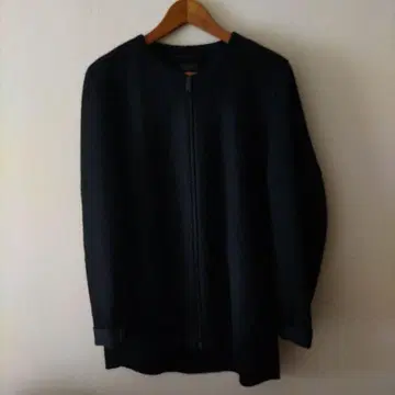 COS 블랙 노카라 숏코트