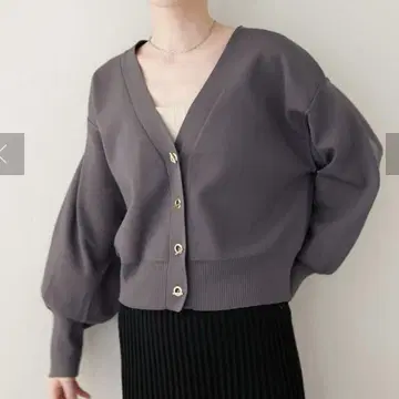 내추럴 꾸뛰르 저렴한 가격 하토메 버튼 가디건