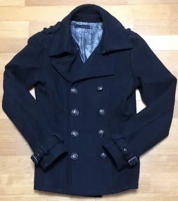 FUGA P 코트 푸가 안감 블랙 블랙 코트 M 사이즈 피코트