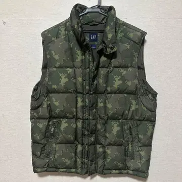 GAP 카모플라쥬 다운 베스트 L 사이즈