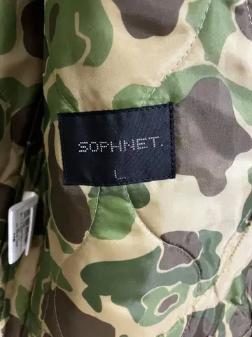 SOPHNET. 카모플라쥬 다운 베스트 L 사이즈