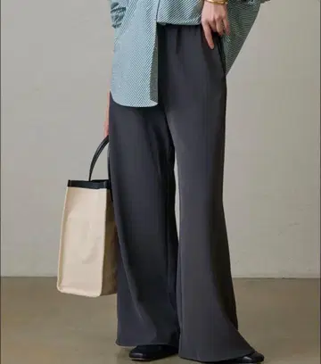 라운지 드레스 와이드 이지 팬츠