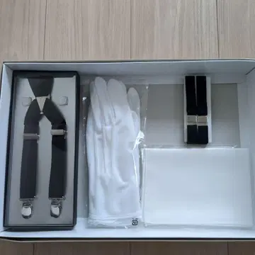 결혼식 신랑 잡화 5세트 서스펜더 장갑 커프스 암밴드 치프