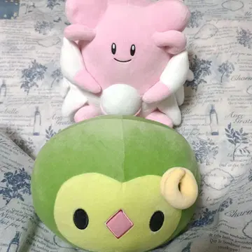 해피너스와 유니란 봉제 인형 세트