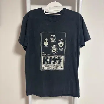 US 구제 의류 Kiss 밴딩 t셔츠