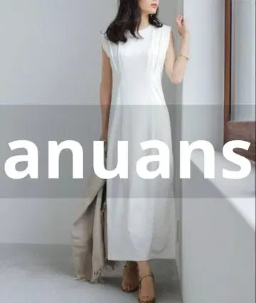새상품급 anuans 슬리브리스 원피스 MEDIUM 화이트