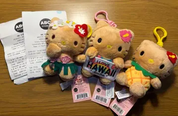 3종 세트 HAWAII ABC 스토어 한정품 일광화상 키티