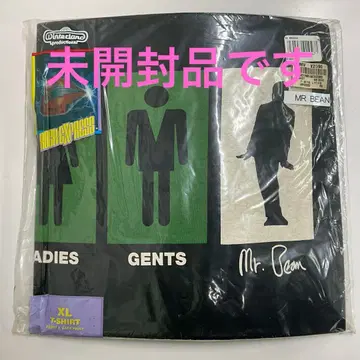 구제 90s 아이묭 착용 미스터 빈 반팔 셔츠 영화 무비 블랙