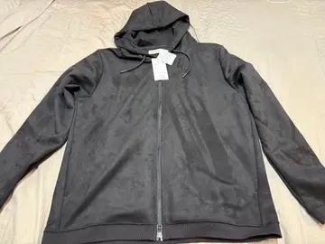 미사용 새상품 나노 유니버스 블랙 후드 부착 집업 후드티