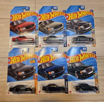 Hot Wheels 메르세데스 벤츠 6대 세트