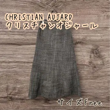 CHRISTIAN AUJARD 크리스천 오자르 울 롱 스커트