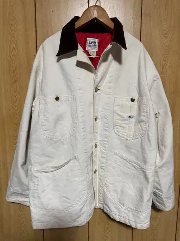 Lee 퀼팅 커버올 M 밀키 화이트