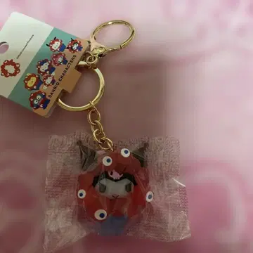 먀쿠먀쿠 산리오 입체 마스코트 클리어 컬러 키링 쿠로미 새상품
