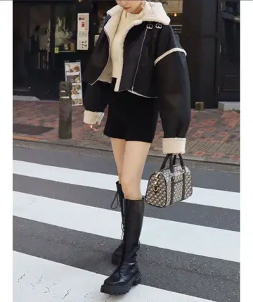 EVRIS 무스탕 자켓 코트