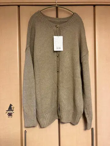 택 포함 시착만 한 상품 클래식 엘프 돌먼 니트 가디건 사이즈 XL