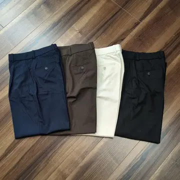 UNIQLO 턱 와이드 팬츠 4색 세트