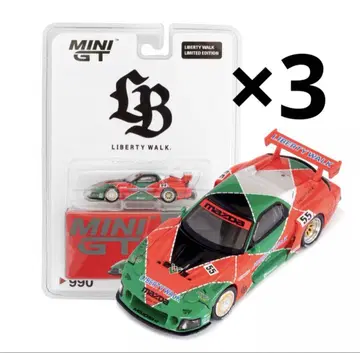 LBWK 한정판 MINIGT Mazda RX-7 Hyuma.k 3대 세트