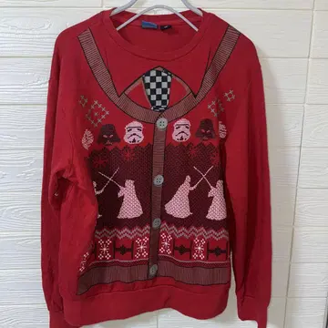 Star Wars 캐릭터 스웨터 M 레드