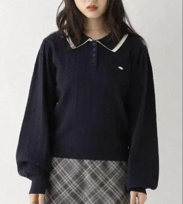 Heather W 칼라 폴로 니트 593041