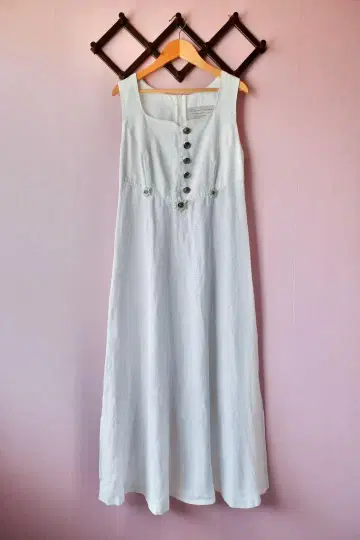 Euro Vintage White Linen Onepiece