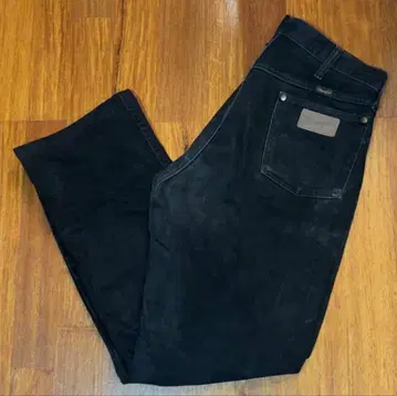 Wrangler 블랙 스트레이트 데님