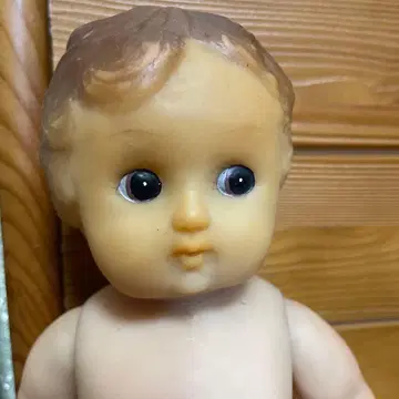 쇼와 레트로 파란 눈 인형 약 25cm