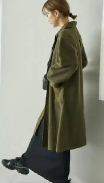 새상품 mysa closet TNK 테일러 롱 코트 다나카 리나 카키