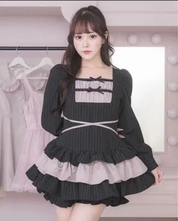 pium 사다리 리본 티어드 셋업