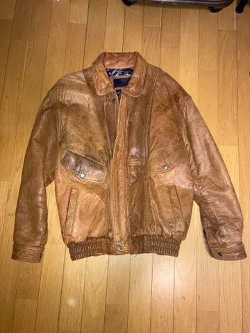 Realleather 브라운 가죽 자켓