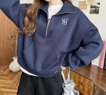 MTPS 네이비 하프 지퍼 트레이닝복