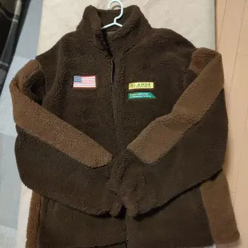 XLARGE 브라운 플리스 자켓 XL