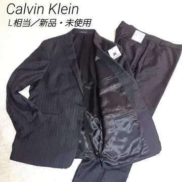 [택 포함 새상품] Calvin Klein 셋업 수트 L 상당 스트라이프