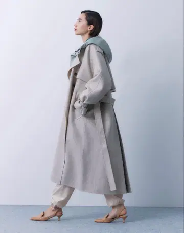 스터닝 루어 트렌치 (모 함유로 가을 겨울용)
