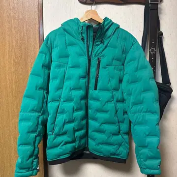 workman 그린 다운 자켓 후드 부착