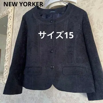 새상품급 빅 사이즈 15 뉴요커 노카라 자켓