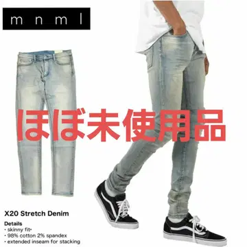 mnml X20 스트레치 데님 스키니 팬츠