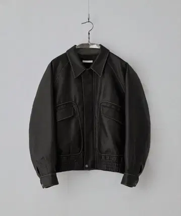 ARTIFICIAL GRAIN FLIGHT BLOUSON 차콜 / S