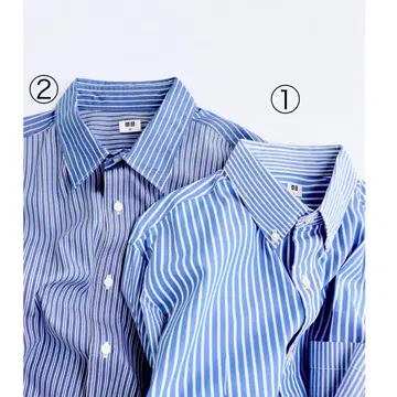 2장 세트 UNIQLO 유니클로 브로드 셔츠 버튼 다운 레귤러