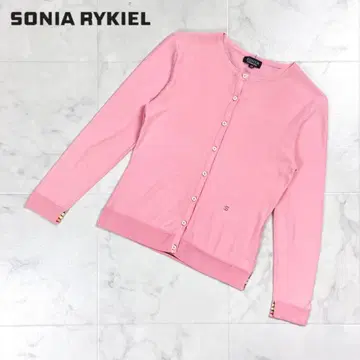 소니아 리키엘 가디건 소매 뒷면 디자인 핑크 사이즈 32*HD111