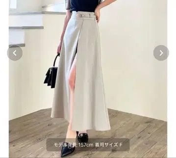 리젝시 하이웨스트 레이어드 플레어 스커트 스커트