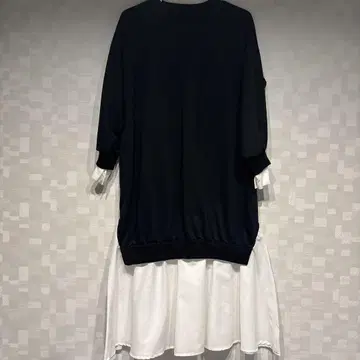 레이어드 긴팔 티셔츠 원피스 핸드메이드