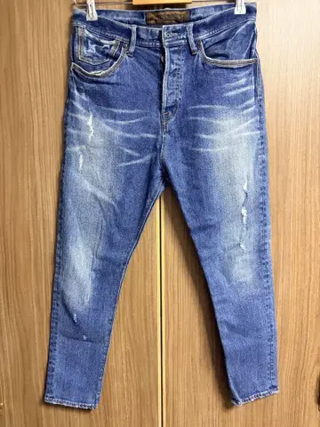goa 스키니 데님 데미지 가공