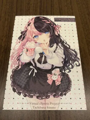 브이스포! 타치바나 히나노 엽서 동동이 고양이 빙채 VGGC