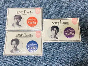 SixTONES Snow Man 1st Anniversary 핀 배지