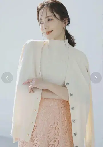 anuans 실크 블렌드 V넥 가디건
