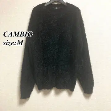 CAMBIO 남성용 샤기 니트 스웨터 크루넥 M 사이즈